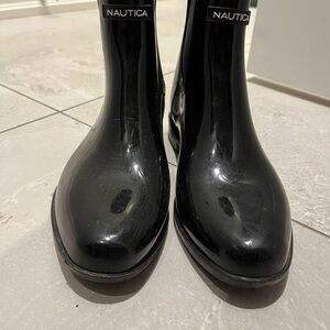 Nautica Glossy Black Boots